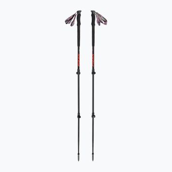 Fizan Elbrus-Trekkingstöcke schwarz-rot S20 7507