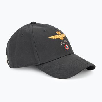 Mütze Basecap Herren Aeronautica Militare Cotton With Logo jet black