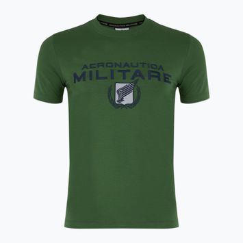 Herren T-Shirt Aeronautica Militare 251TS2379J674 Waldgrün