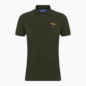 Herren Aeronautica Militare Essential verde scuro polo shirt