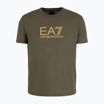 Herren EA7 Emporio Armani Zug Gold Label Tee Pima Big Logo Käfer T-shirt