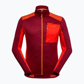 La Sportiva True North Herren-Trekking-Sweatshirt Sangria/Kirschtomate