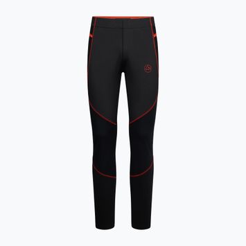 Laufleggings Herren La Sportiva Primal black/ cherry tomato