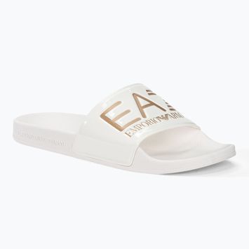 Slides Schlappen  EA7 Emporio Armani Water Sports Visibility shiny white/rose gol