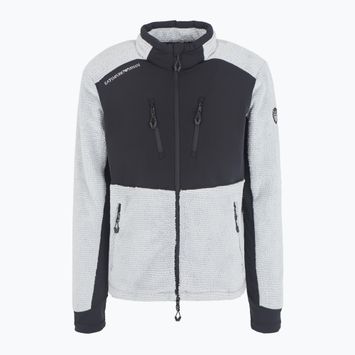 Ski Sweatshirt Hoodie Herren EA7 Emporio Armani Ski Cortina Polarfleece T-Top quiet gray