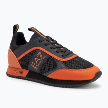 EA7 Emporio Armani Schwarz & Weiß Schnürsenkel schwarz/robois Tee Schuhe