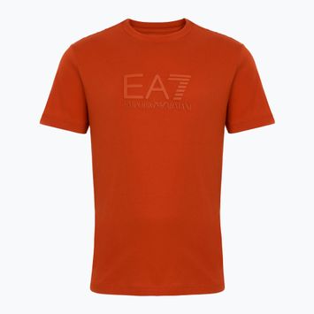 Herren EA7 Emporio Armani Sichtbarkeit Baumwolle Crew Rooibos-Tee-T-Shirt