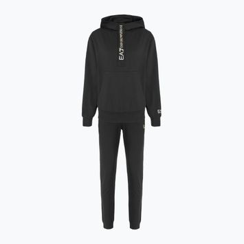 EA7 Emporio Armani Damen-Trainingsanzug HO 1/4 Zip schwarz/gold