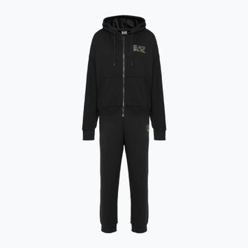 Damen EA7 Emporio Armani Zug Sichtbarkeit Trainingsanzug HO CH FZ schwarz/gold