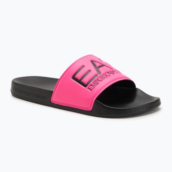 EA7 Emporio Armani Wasser Sport Sichtbarkeit Flip-Flops rosa fluo / schwarz