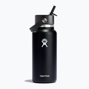 Hydro Flask Wide Flex Straw Thermoflasche 945 ml schwarz W32BFS001