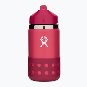 Thermosflasche Hydro Flask Wide Mouth Stroh Deckel und Boot 2024 355 ml Pfingstrose