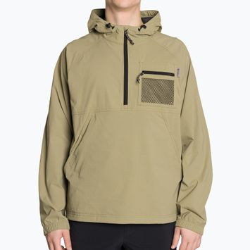 Herren Merced Anorak Regenjacke verdeckt grün