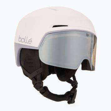 Skihelm Bollé X-Fusion white Lilac matte/photochromic gun