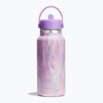 Hydro Flask Wide Flex Straw Cap Jelly 945 ml lila Swirl Thermoflasche