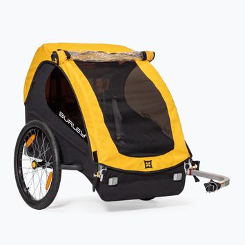 Burley Bee Double Fahrradanhänger schwarz und gelb 946212