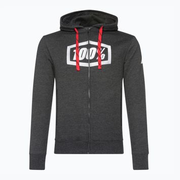 Herren Radsport Sweatshirt 100% Syndicate Zip Hooded Sweatshirt schwarz 36017-181-11
