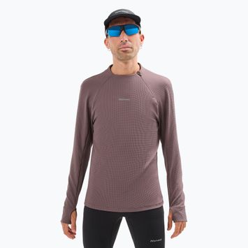 Herren NNormal Trail lila Langarm Laufshirt