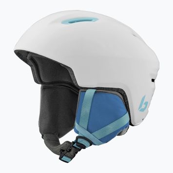 Skihelm Kinder Bollé Atmos Youth white/blue matte