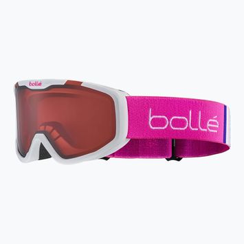 Kinderskibrille Bollé Rocket weiß& rosa matt/ vermillon