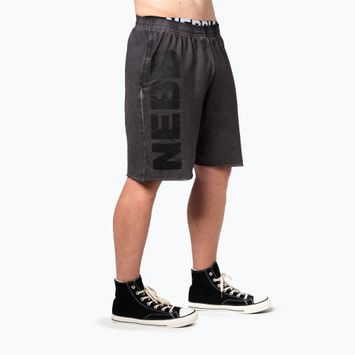 Trainingsshorts Herren NEBBIA Washed-Off NO BS black