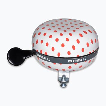 Fahrradklingel Basil Polkadot Big Bell white/red dots