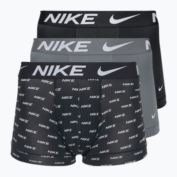 Nike Dri-Fit Essential Herren Boxershorts 3 Paar mit Nike Logo-Aufdruck/kaltgrau/schwarz