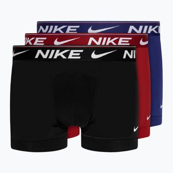 Nike Dri-FIT Ultra Comfort Trunk Herren Boxershorts 3 Paar Gym Rot/Deep Royal/Schwarz