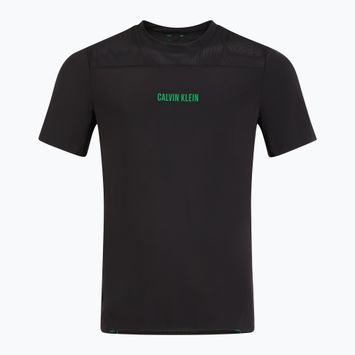 Herren Calvin Klein LVGMS5K188 Baselayer schwarz/blossongrünes Logo-T-Shirt