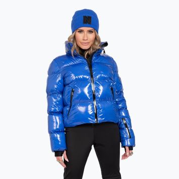 Nikkie Gstaad Laquer Skijacke Damen schillernd blau