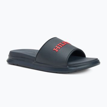 Badeschlappen Schlappen Herren Tommy Hilfiger Dual Density Pool Slide desert sky