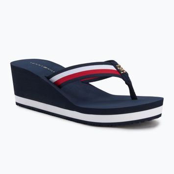 Flip-Flops Damen Tommy Hilfiger Corporate Wedge Beach Sandal space blue