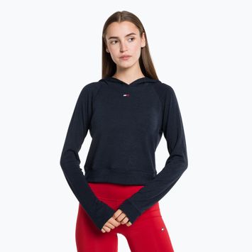 Damen Trainingssweatshirt Tommy Hilfiger Slim Soft Hoodie blau