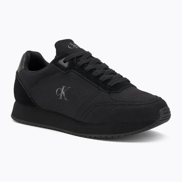 Herrenschuhe Calvin Klein YM0YM01217 Runner Sock Laceup Mg Canvas triple schwarz
