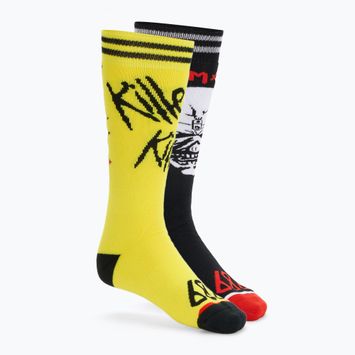 Herren Snowboardsocken 686 Iron Maiden schwarz/gelb
