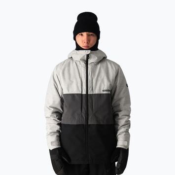 Snowboardjacke Herren 686 Smarty 3-in-1 Form white heather colorblock