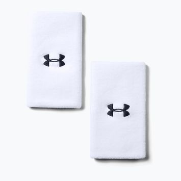 Handgelenk-Band Under Armour 6'' Performance Wristband 2 Stk. white/black