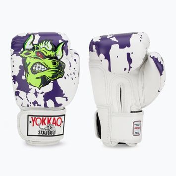 Herren Boxhandschuhe YOKKAO Angry Bull weiß