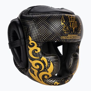 Top King Kanok schwarzer Boxerhelm