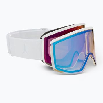 Atomic Four Pro HD weiß/rosa Kupfer Skibrille
