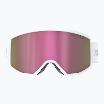 Skibrille Atomic Four HD white/pink copper hd