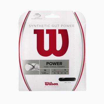 Wilson Synthetic Gut Power 16 Tennissaite 12 2m schwarz WRZ945200