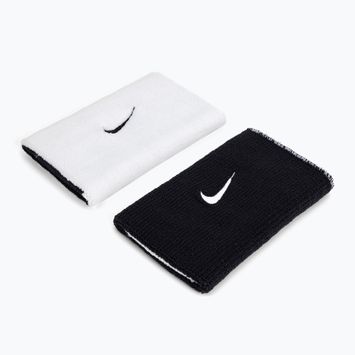 Nike Dri-Fit Doublewide Armbänder Home und Away 2 Stück weiß NNNB0-101