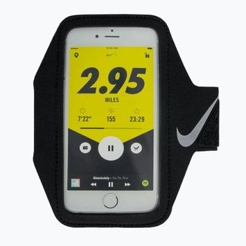 Nike Lean Arm Band Lauf-Handyband schwarz/schwarz/silber