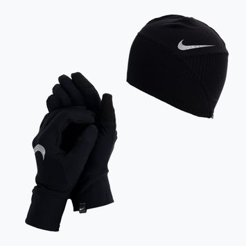 Nike Essential Running Damen Mütze + Handschuhe Set schwarz N1000595-082