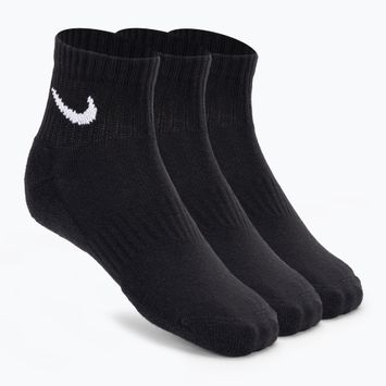 Nike Everyday Cushioned Knöchelsocken 3 Paar schwarz/weiss