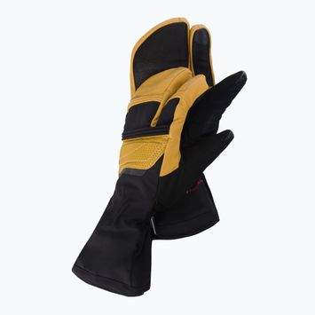 Beheizbare Skihandschuhe Lenz Heat Glove 8. Finger Cap Lobster schwarz-gelb 127