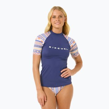 Women's Rip Curl San Carlos UPF Schwimmen Shirt Top dunkelblau