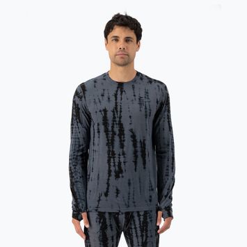 Thermoactives Longsleeve Herren Mons Royale Cascade Merino Base Layer grey tie dye