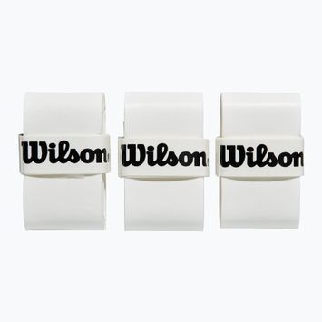 Wilson Padel Pro Overgrip Padel Schlägerhüllen 3 Stück weiß.